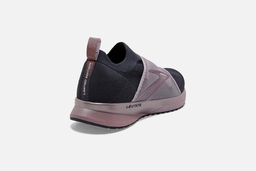 Levitate 4 LE Road Brooks Running Shoes NZ Womens - Black/Pink - QCZUAK-170